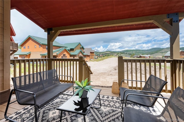 2101 Lupine Ln, Tabernash, CO 80478 - view of patio featuring a mountain view