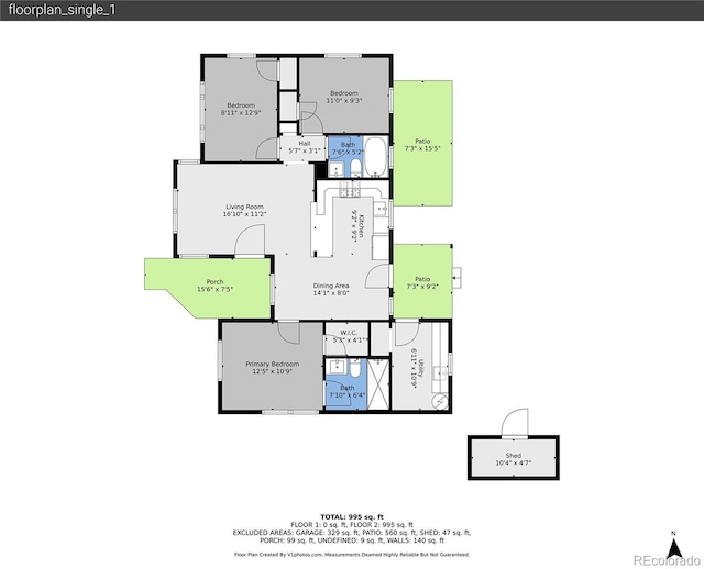 5152 Bryant St, Denver, CO 80221 - property floor plan
