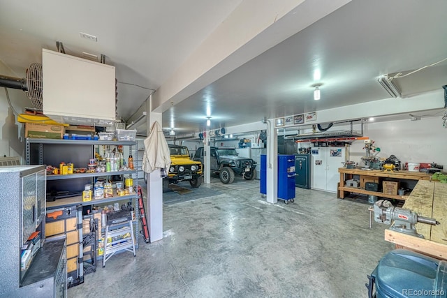 16202 County Road 327, Buena Vista, CO 81211 - garage featuring a workshop area