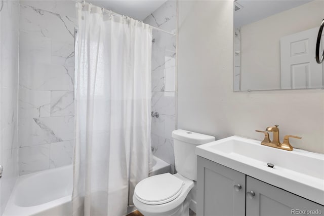 9320 Fir Dr, Thornton, CO 80229 - full bathroom with vanity and shower / bathtub combination with curtain