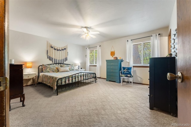 6170 Castlewood Ln, Colorado Springs, CO 80918 - carpeted bedroom featuring ceiling fan