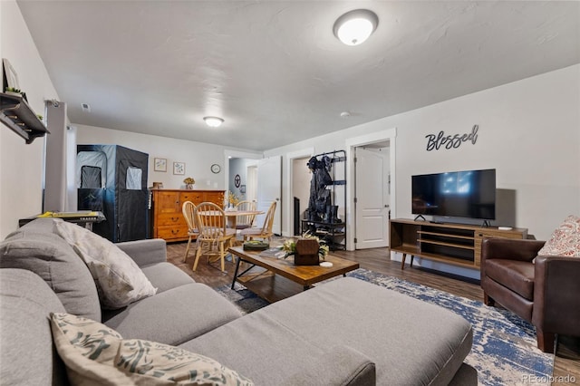 6170 Castlewood Ln, Colorado Springs, CO 80918 - living area with wood finished floors