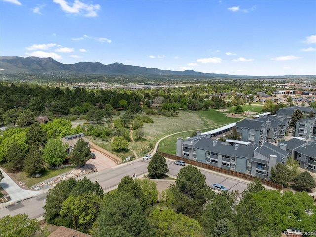 6170 Castlewood Ln, Colorado Springs, CO 80918 - drone / aerial view of a mountain backdrop