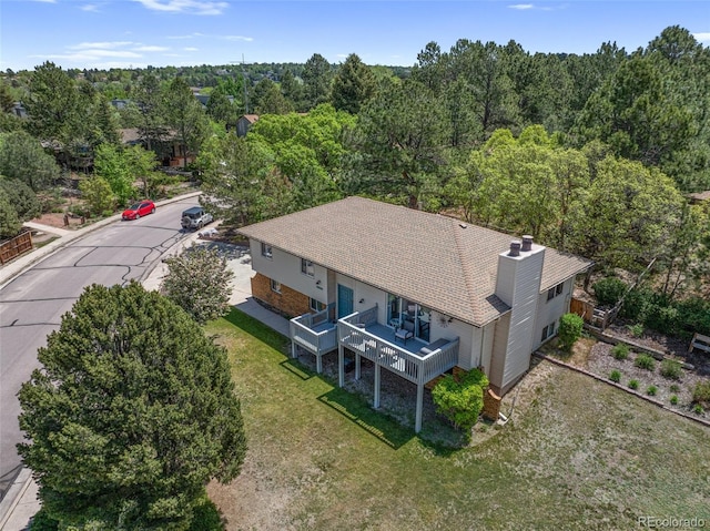 6170 Castlewood Ln, Colorado Springs, CO 80918 - view of subject property with a forest