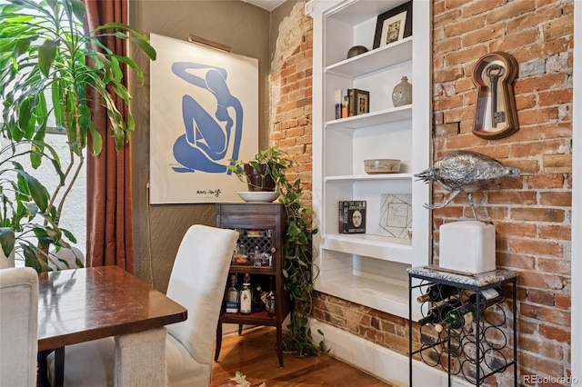 34 W Maple Ave, Denver, CO 80223 - office area featuring wood finished floors and built in features