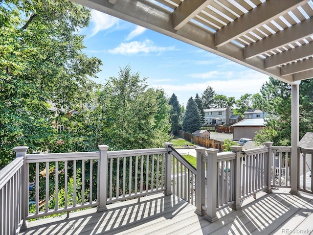 3596 S Telluride Way, Aurora, CO 80013 - deck featuring a pergola
