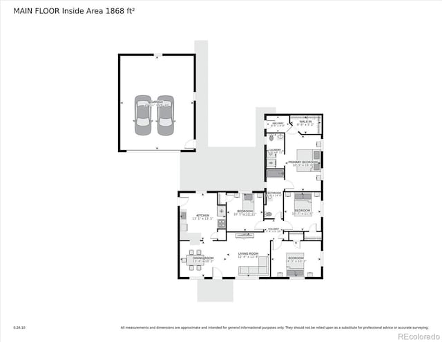 3995 Nelson St, Wheat Ridge, CO 80033 - view of property floor plan