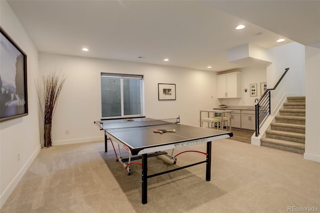 3436 W 154th Ave, Broomfield, CO 80023 - game room featuring light colored carpet and recessed lighting
