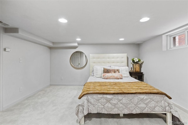 449 S Humboldt St, Denver, CO 80209 - carpeted bedroom featuring recessed lighting and baseboards