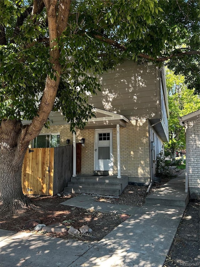 view of front of home