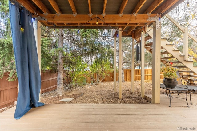 view of patio / terrace featuring a deck