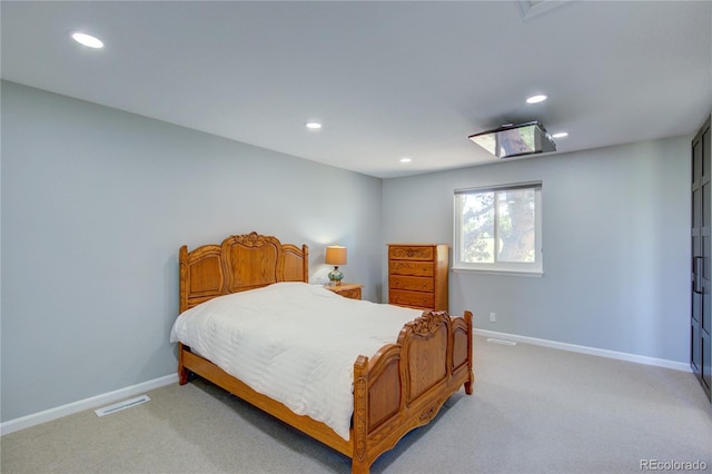 45321 Summit Rd, Parker, CO 80138 - bedroom featuring light colored carpet and recessed lighting
