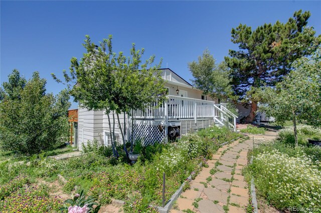 45321 Summit Rd, Parker, CO 80138 - view of home's exterior with stairs