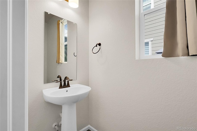 bathroom with a sink