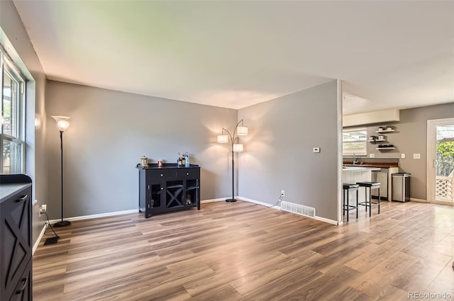 16602 E Gunnison Pl, Aurora, CO 80017 - living room featuring wood finished floors and baseboards