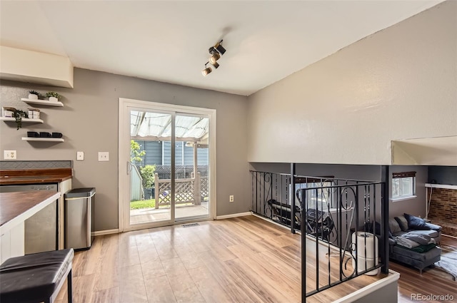 16602 E Gunnison Pl, Aurora, CO 80017 - dining room with wood finished floors and baseboards