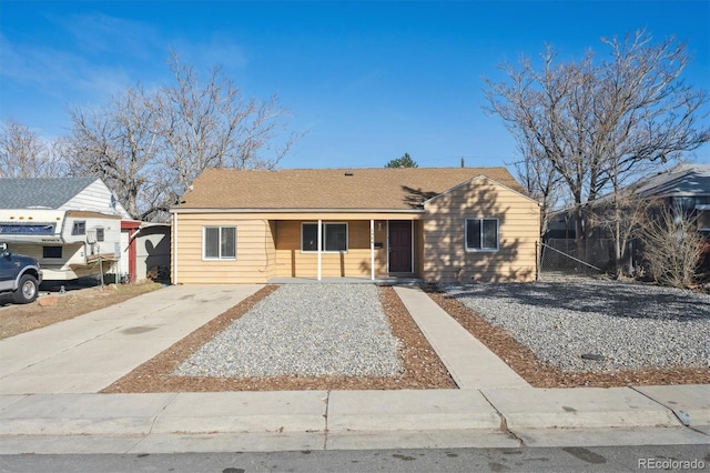 view of front of home