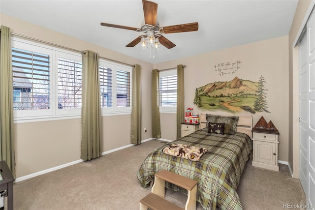 30 Stewart Way, Erie, CO 80516 - carpeted bedroom featuring ceiling fan and baseboards