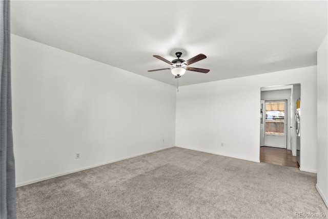 3118 E San Miguel St, Colorado Springs, CO 80909 - empty room featuring carpet flooring, ceiling fan, and baseboards