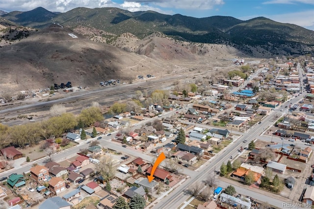 604 W 1st St, Salida, CO 81201 - view of property location featuring a mountainous background and nearby suburban area