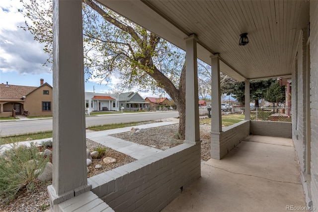 604 W 1st St, Salida, CO 81201 - view of patio with a porch and a residential view