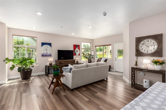 12673 Tamarac St, Thornton, CO 80602 - living room with wood finished floors and recessed lighting