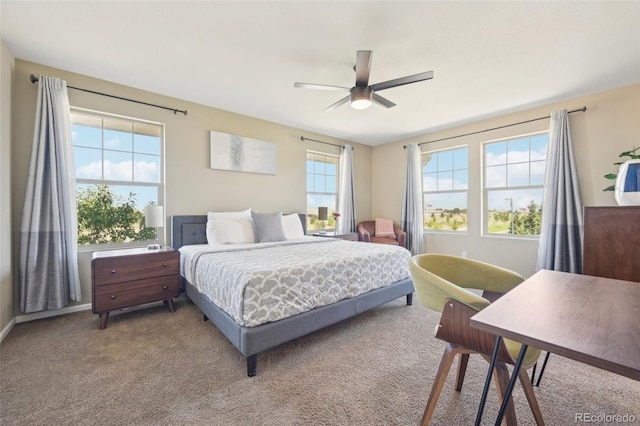 7902 E 49th Pl, Denver, CO 80238 - bedroom featuring carpet flooring and ceiling fan
