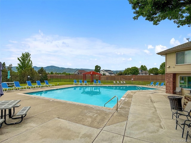 8378 S Upham Way Unit B205, Littleton, CO 80128 - community pool with a patio area and a mountain view