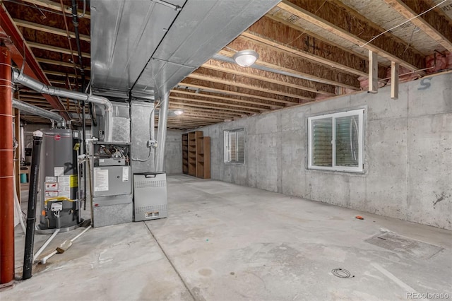 16257 E 105th Cir, Commerce City, CO 80022 - unfinished below grade area featuring gas water heater and heating unit