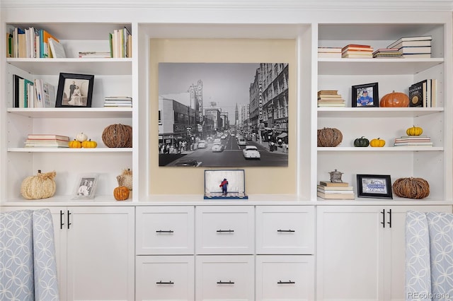 room details featuring built in shelves