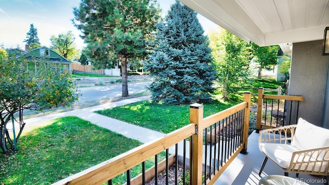 view of balcony