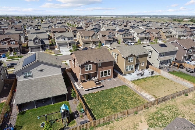 aerial perspective of suburban area