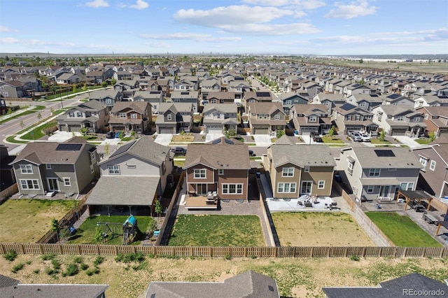 aerial perspective of suburban area