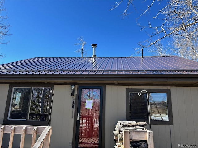 205 Ohler Ct, Jefferson, CO 80456 - back of property featuring metal roof and a standing seam roof