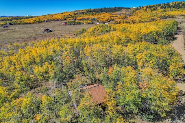 205 Ohler Ct, Jefferson, CO 80456 - aerial view of a heavily wooded area
