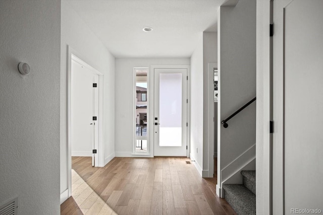 interior space featuring hardwood / wood-style flooring