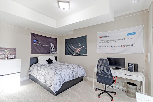 bedroom featuring carpet flooring