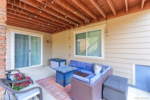 view of patio / terrace with outdoor lounge area