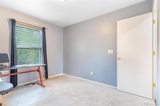 5320 E 100th Dr, Thornton, CO 80229 - office area featuring carpet floors and baseboards