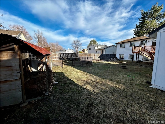 9135 W Maplewood Ave, Littleton, CO 80123 - view of yard with a residential view and stairs