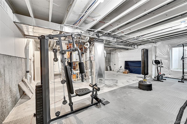 view of workout area