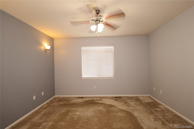 15501 E 112th Ave Unit 20C, Commerce City, CO 80022 - carpeted spare room featuring ceiling fan and baseboards