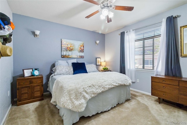 15501 E 112th Ave Unit 20C, Commerce City, CO 80022 - bedroom with carpet floors, baseboards, and ceiling fan
