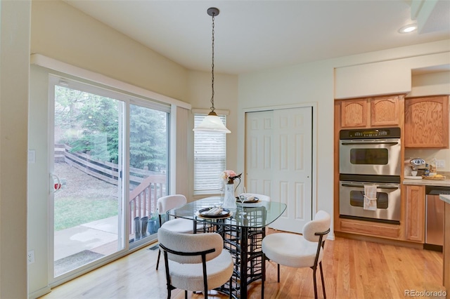 1460 Lily Lake Dr, Colorado Springs, CO 80921 - dining space featuring recessed lighting and light wood-type flooring