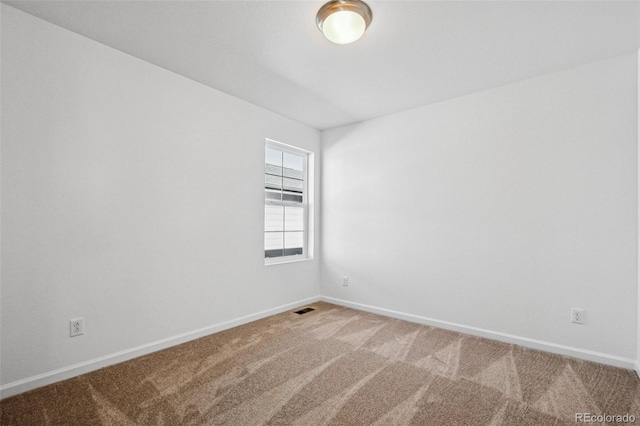 view of carpeted empty room