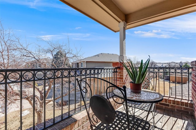 view of balcony