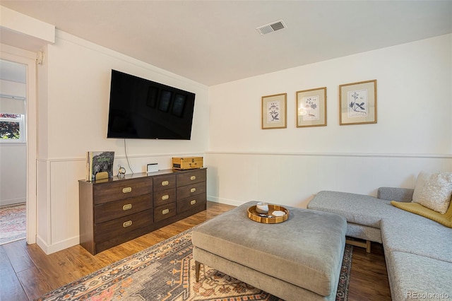 6248 W 75th, Arvada, CO 80003 - living room with wood finished floors and wainscoting