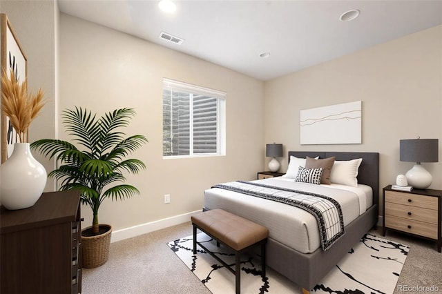 5434 N Xenia St, Denver, CO 80238 - bedroom with light carpet and recessed lighting
