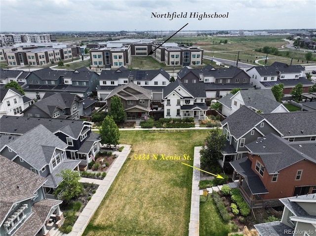 5434 N Xenia St, Denver, CO 80238 - aerial view of residential area
