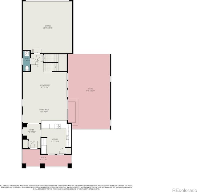 5434 N Xenia St, Denver, CO 80238 - view of floor plan / room layout